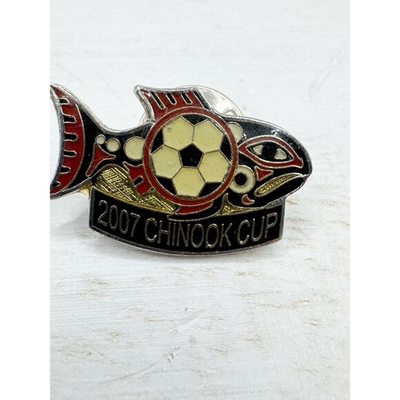 2007 Chinook Cup Youth Soccer Tournament Enamel Lapel Pin - Picture 1 of 3